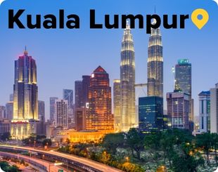 Kuala Lumpur skyline with Pertonas Towers Malaysia 