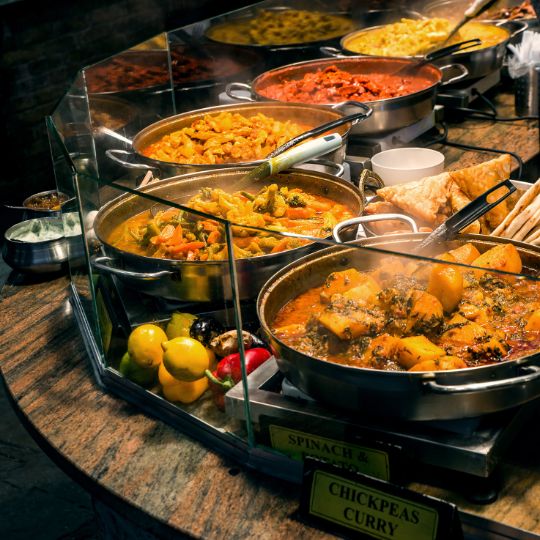 Food at Camden Markets London UK 