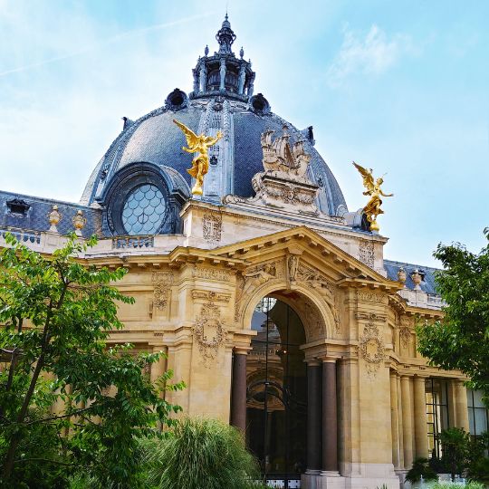Exterior of Petit Palais in Paris France