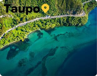 Aerial view of Lake Taupo 