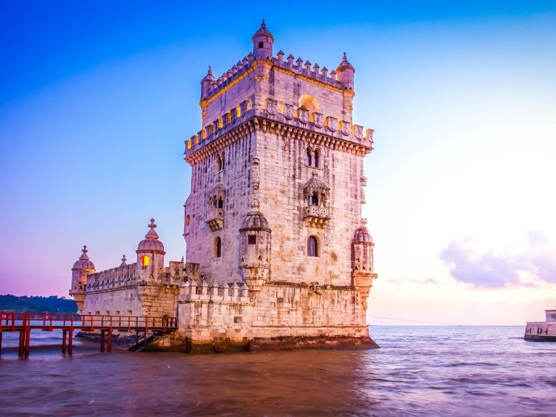 Old tower next to the ocean