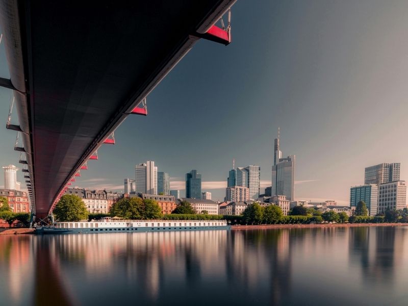 Bridge over Main in Frankfurt