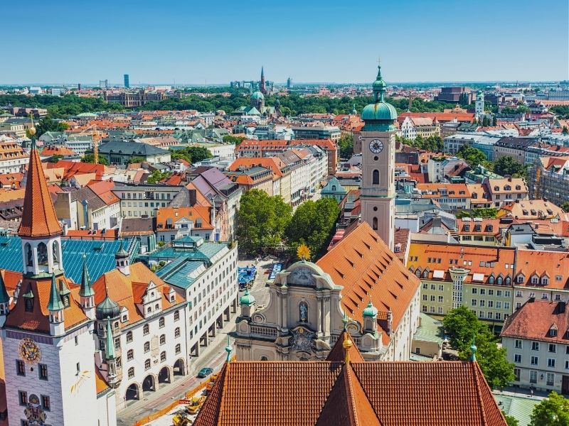Munich from birds eye view