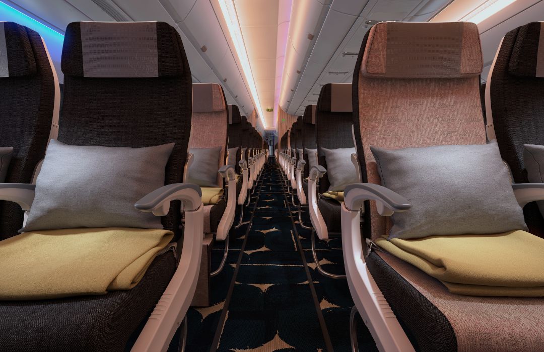 china airlines economy class isle