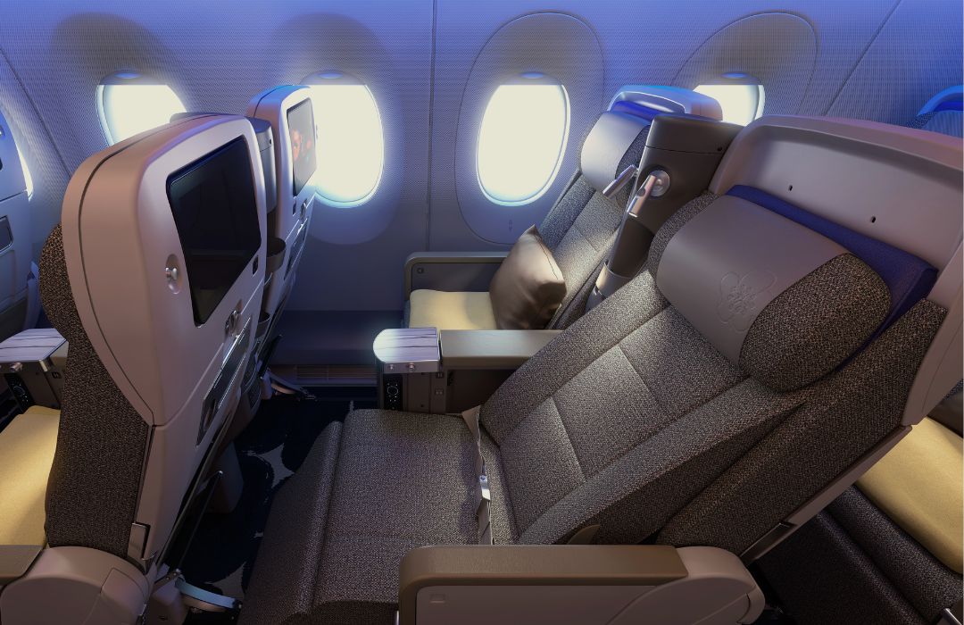 china airlines premiun economy recline