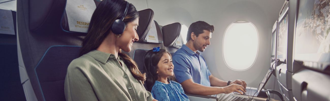 Family in plane
