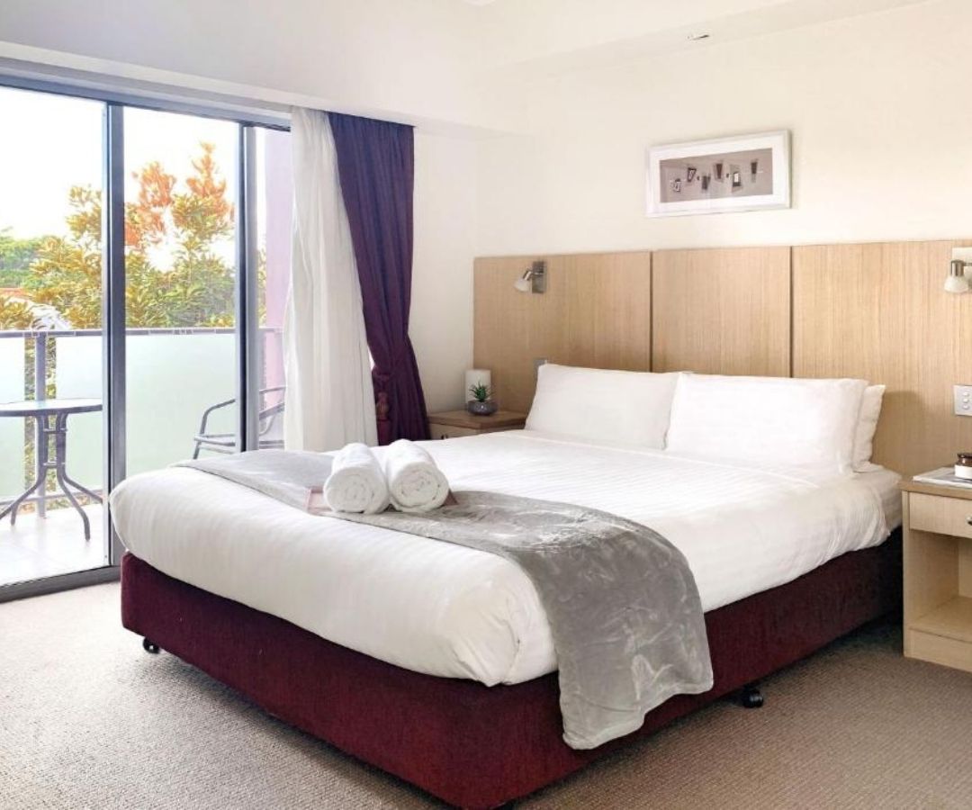 Simple tidy hotel room