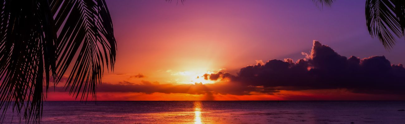 Sunset in Rarotonga