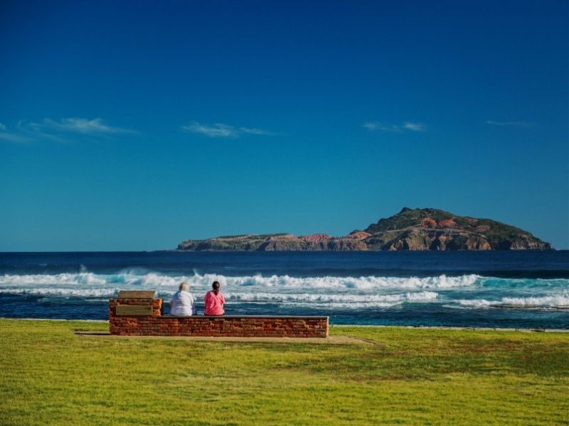 Overlooking bay
