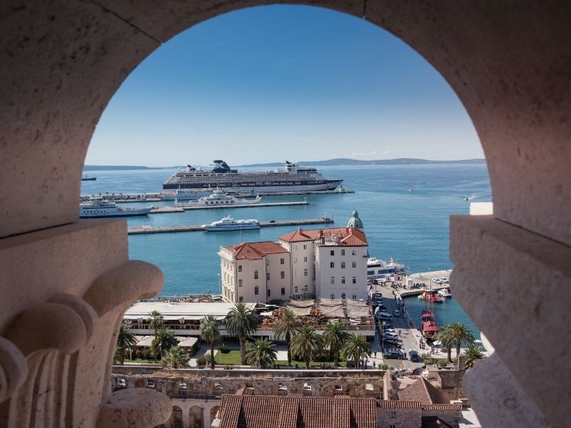 Split harbour view