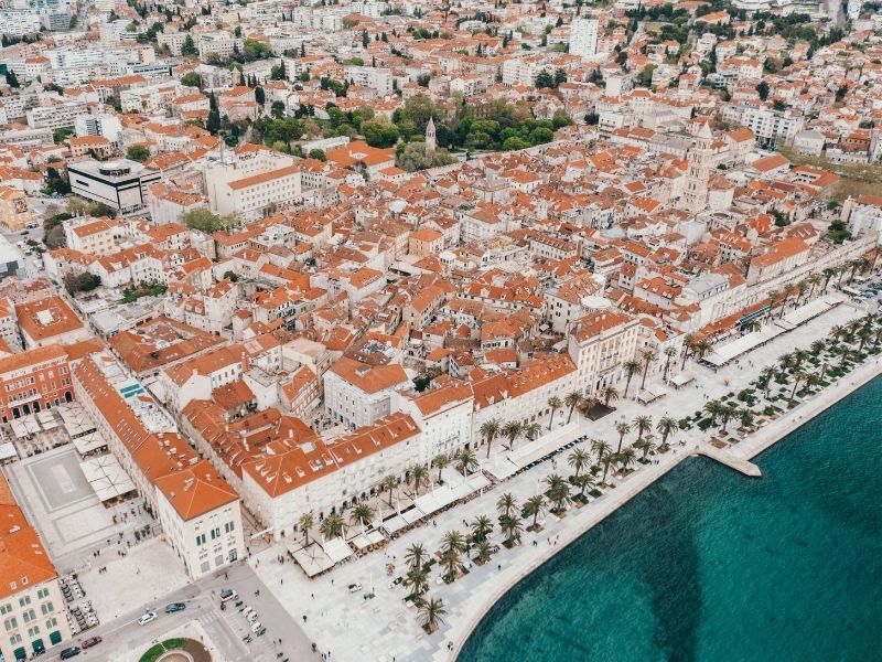 Birdeye view of Split