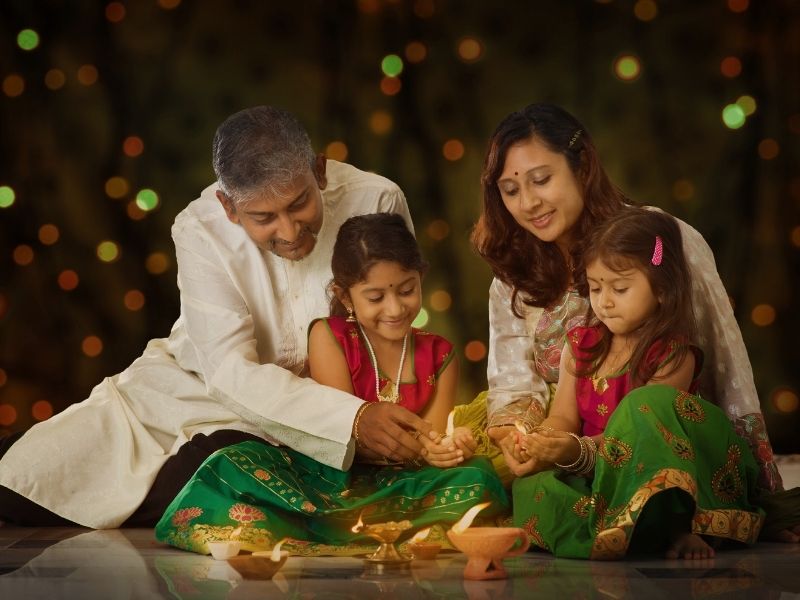 family-celebrating-diwali