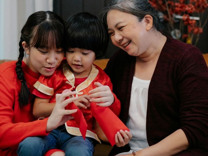 family spending time together