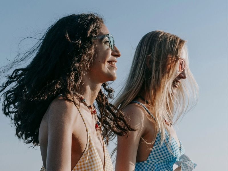 friends smiling