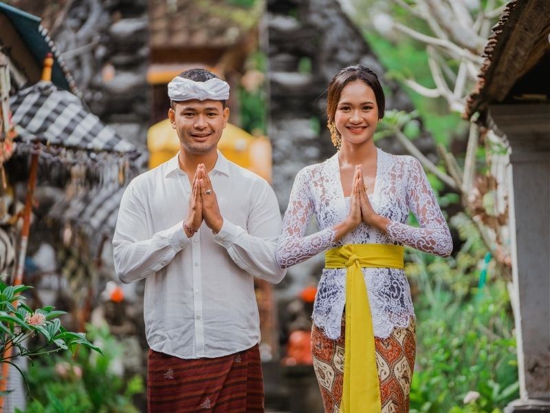 happy balinese couple