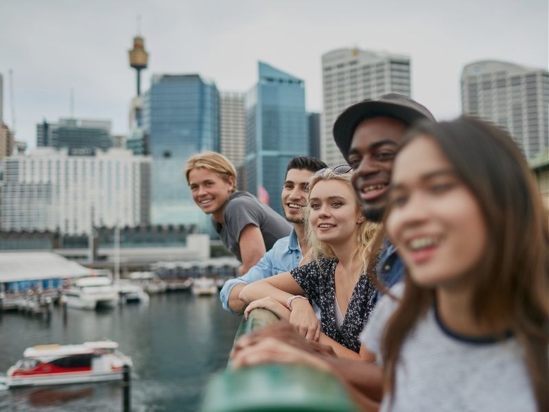 friends catching up in sydney