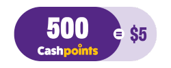 cashpoints bonus 500 logo