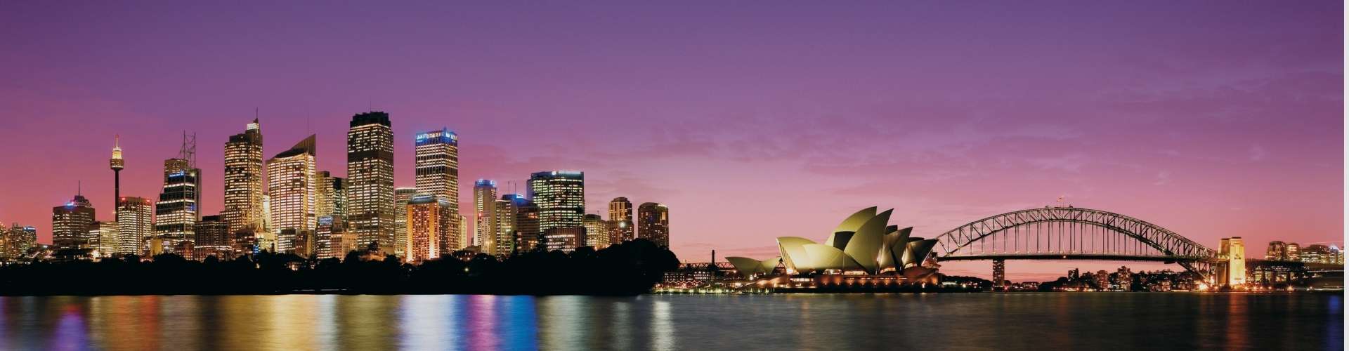 sydney skyline at night